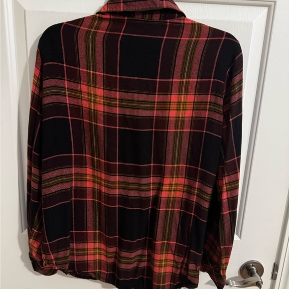 Sanctuary Women's Pink Plaid Boyfriend Button Up Size M - Picture 8 of 9
